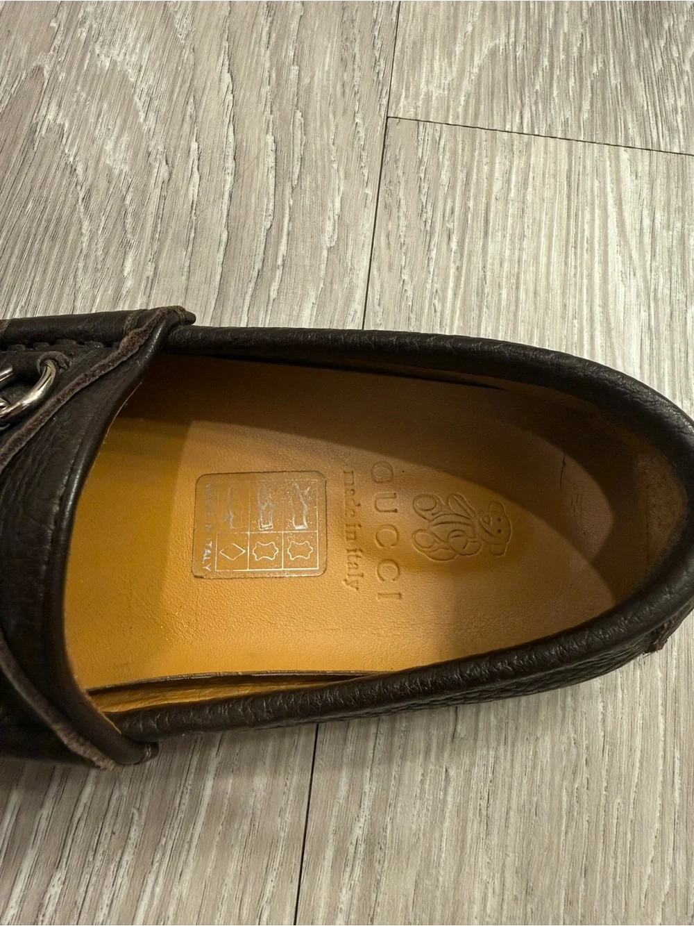 Gucci Brown Leather Horsebit Loafers - Boys